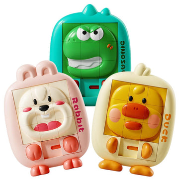 Animal sliding puzzles