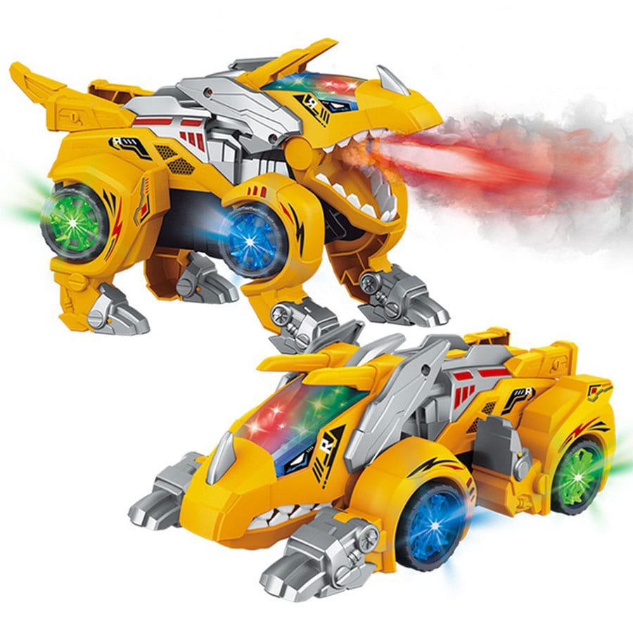 2-in-1 Automatic Spray Transforming Dinosaur.