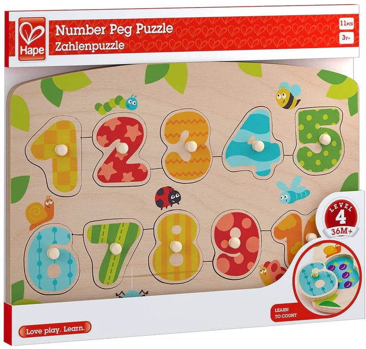 Hape Number Peg Puzzle