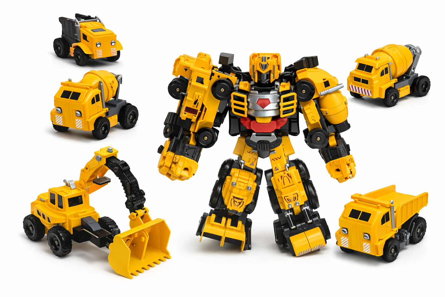 Transformable Construction Robot – 5-in-1 Engineering Warrior