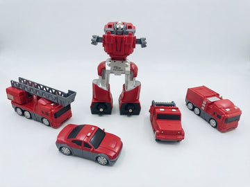 Inspire Creativity: 5-in-1 Magnetic Emergency Rescue Robot Toy Set