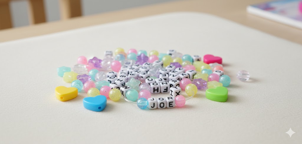 Glitter Glow Alphabet Beads – Sparkling Creativity for Kids