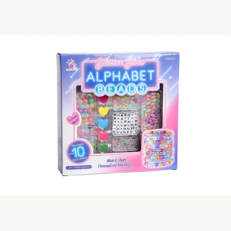 Glitter Glow Alphabet Beads – Sparkling Creativity for Kids