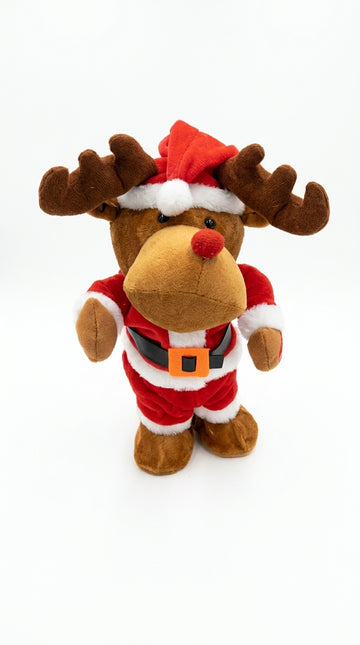 Dancing Christmas Reindeer Plush Toy