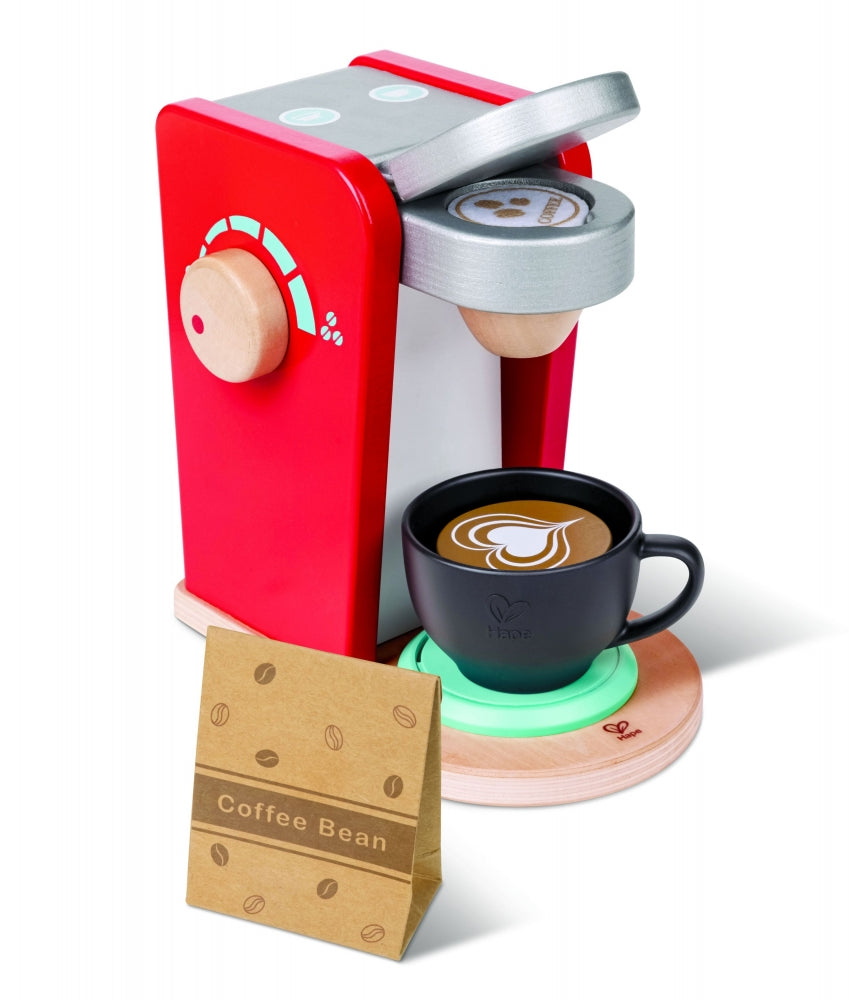 Play Essentials Wooden Toy Coffee Machine