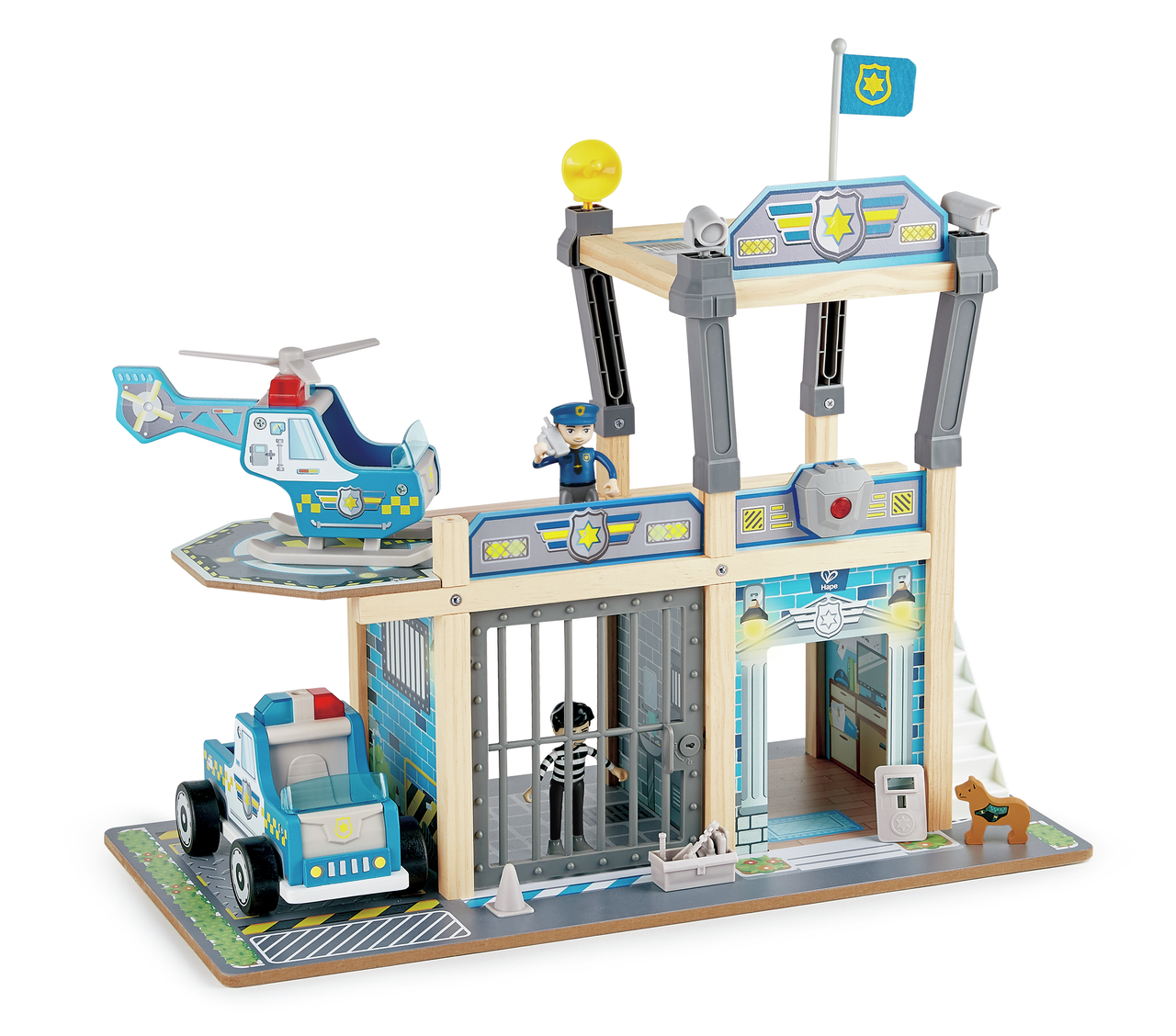 Hape Metro Police Dept Playset – Action-Packed City Rescue Fun