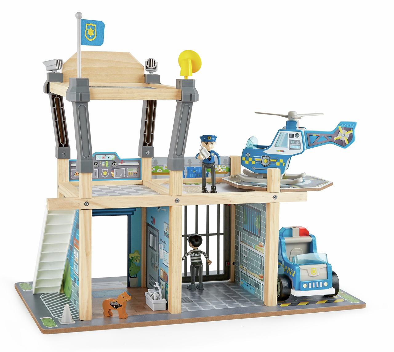 Hape Metro Police Dept Playset – Action-Packed City Rescue Fun