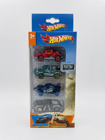 Hot Wheels Metal Die-Cast "Shark &amp; Skull" Series (4-Pack)
