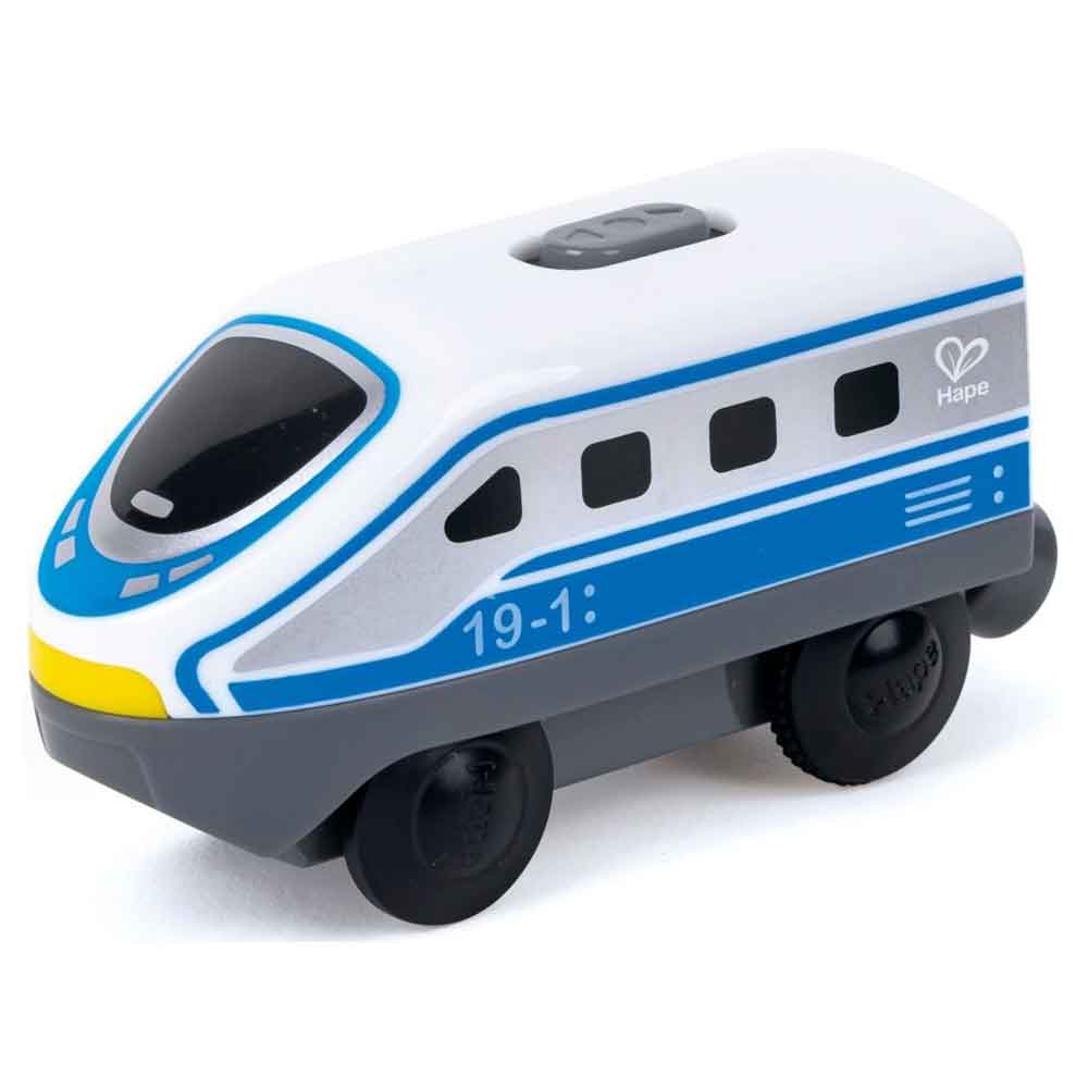 Hape White Intercity Battery Powered Locomotive toy train