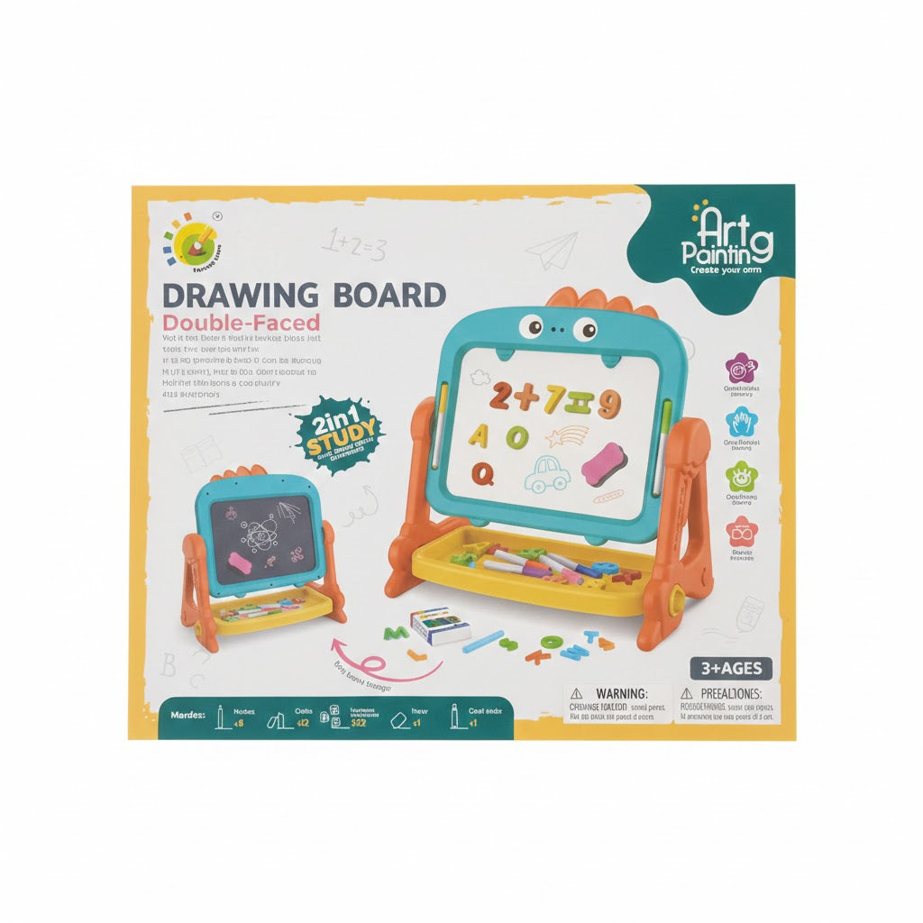 Double-Sided Magnetic Drawing Board for Children – Draw, Learn & Create More