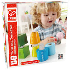 Twist & Turnables Wooden Building Block Learning Set