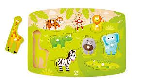 Jungle Peg Puzzle 9pc