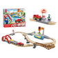 Sea And Rail Cargo Transportation Set