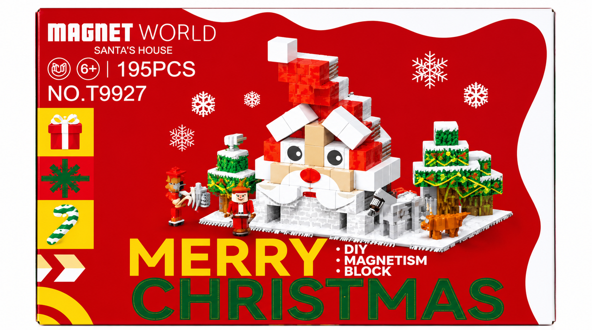 Magnet World Santa's House Building Set