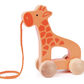 Hape Giraffe Wooden Push & Pull Toddler Toy