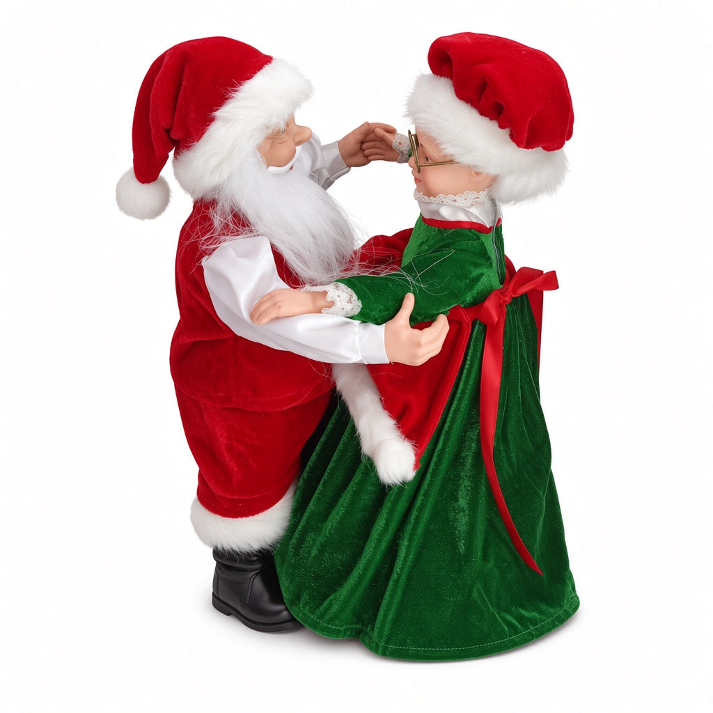 Dancing Santa & Mrs. Claus Musical Decoration