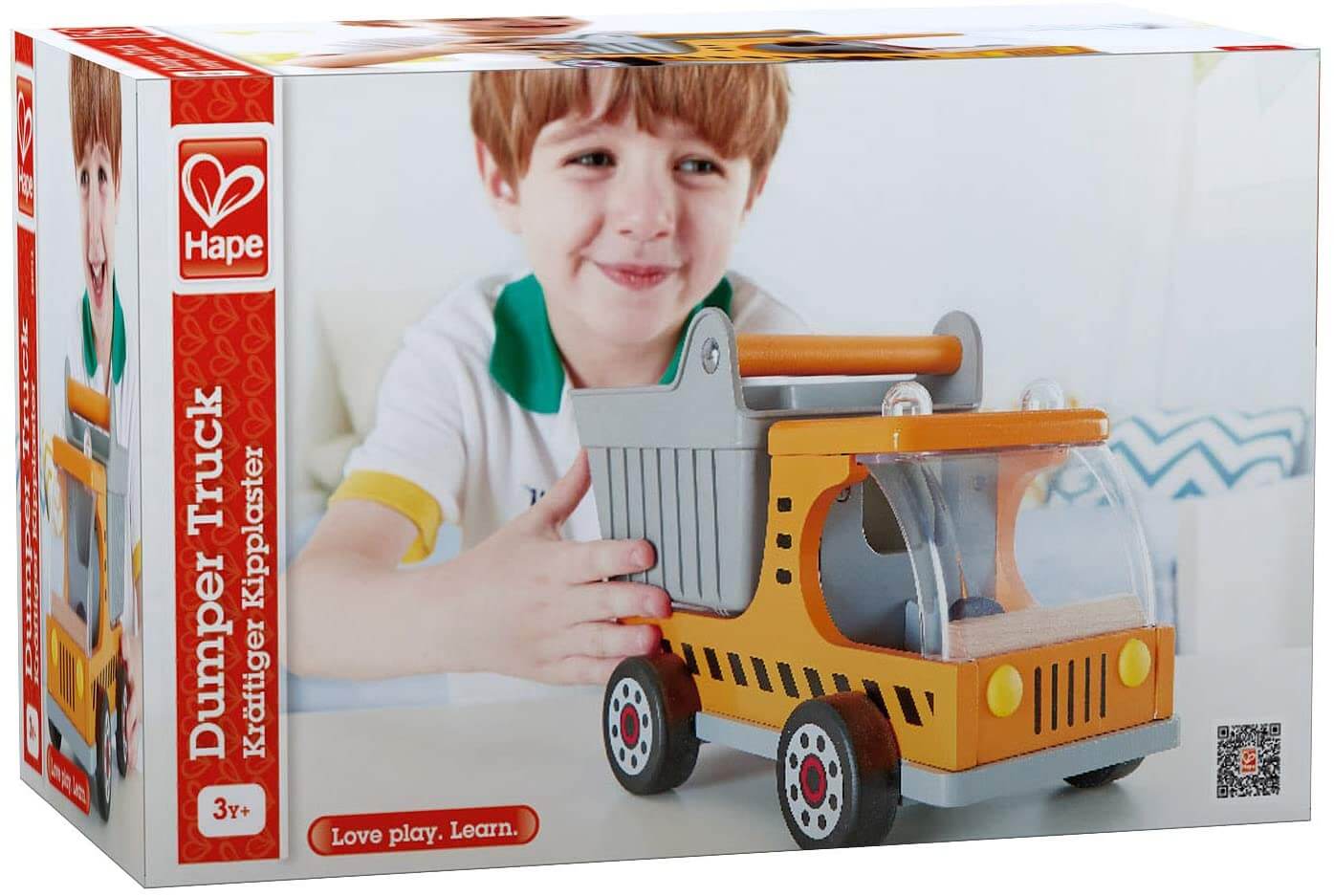 Hape Dumper Truck – Wooden Construction Toy Vehicle