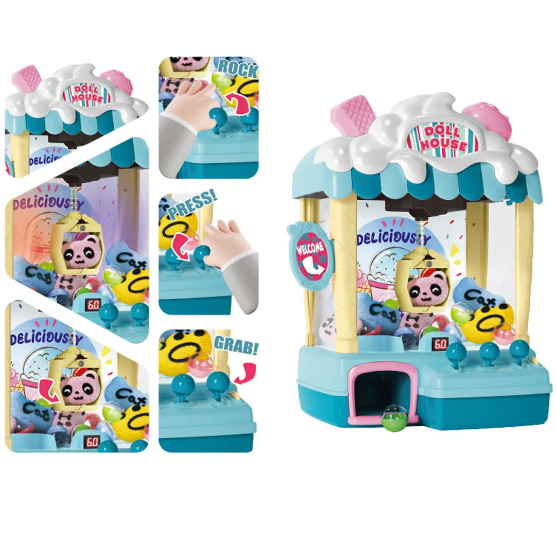 Doll House Candy Shop – Interactive Playset with Light & Music (Blue)