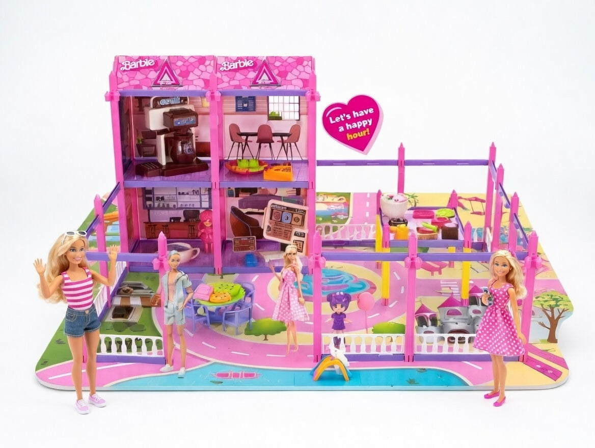 Barbie Villa Series DIY Dollhouse Playset