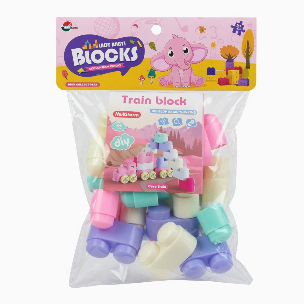 Train Building Blocks Set
