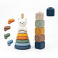 2-in-1 Soft Sensory Block & Ring Stacking Toy Set