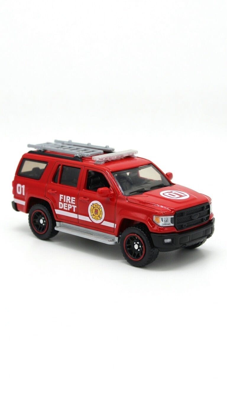 Alloy Cars Fire Truck Set