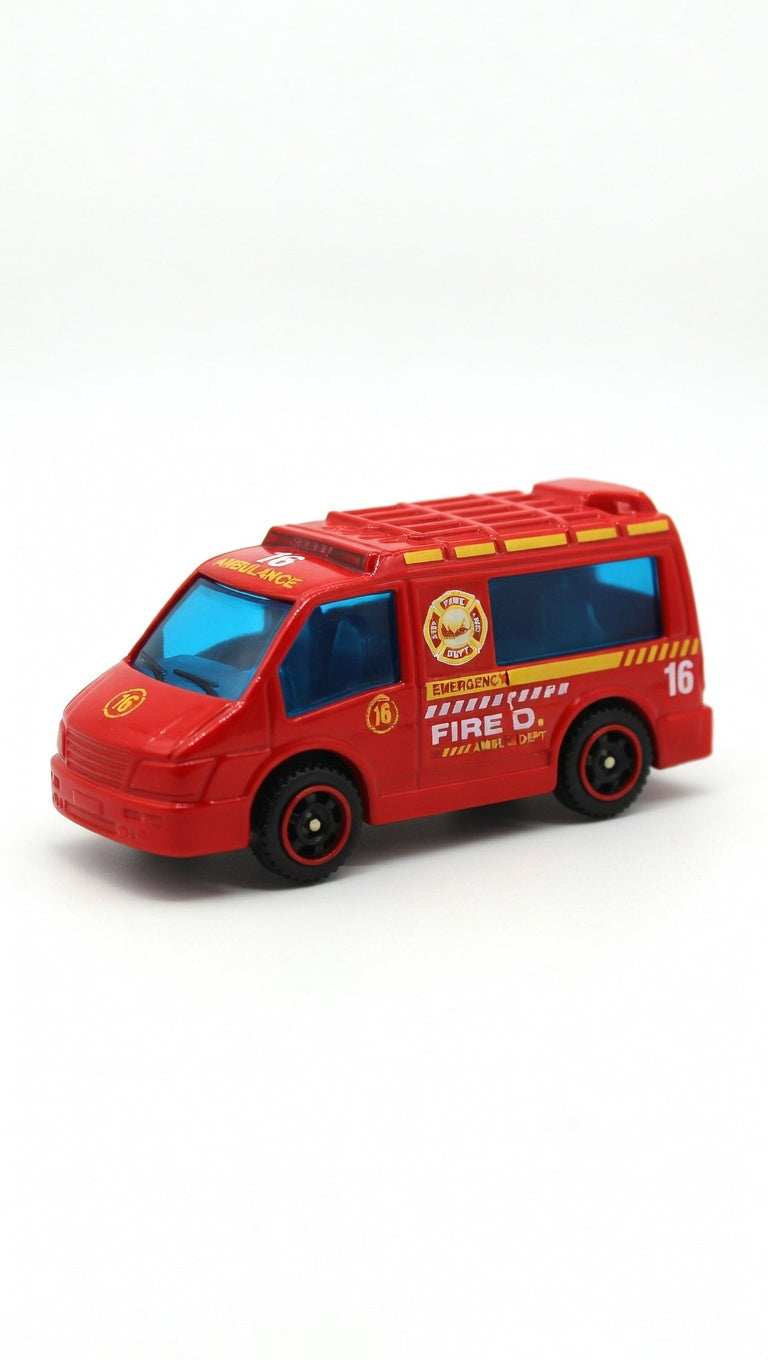 Alloy Cars Fire Truck Set