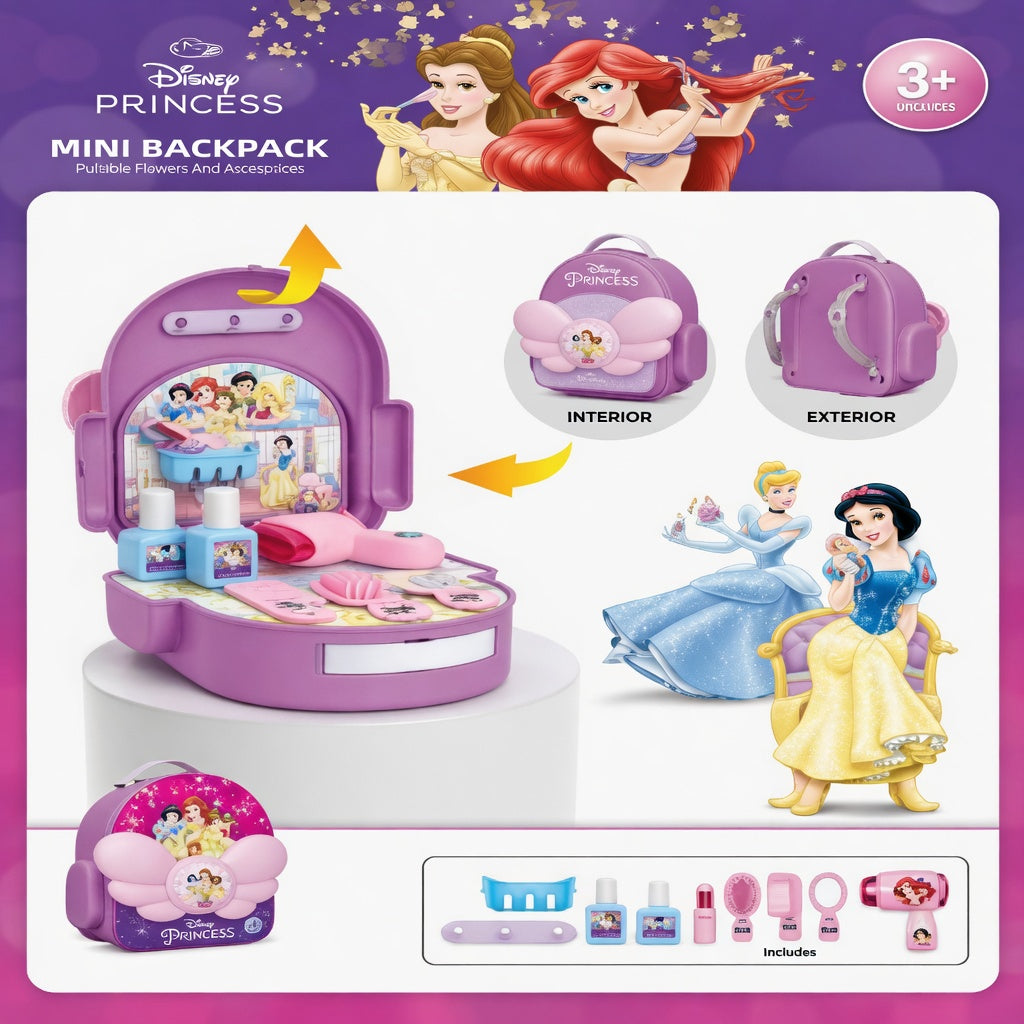 Disney Princess Dress-Up Mini Backpack Playset