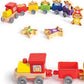 Monkey Number Train – Educational Wooden Play Set