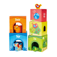Hape Friendship Tower – Wooden Stacking Toy Set for Kids