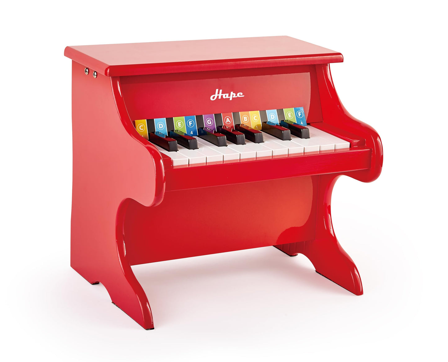 Hape Playful Piano – 18-Key Wooden Toy Piano (Red)