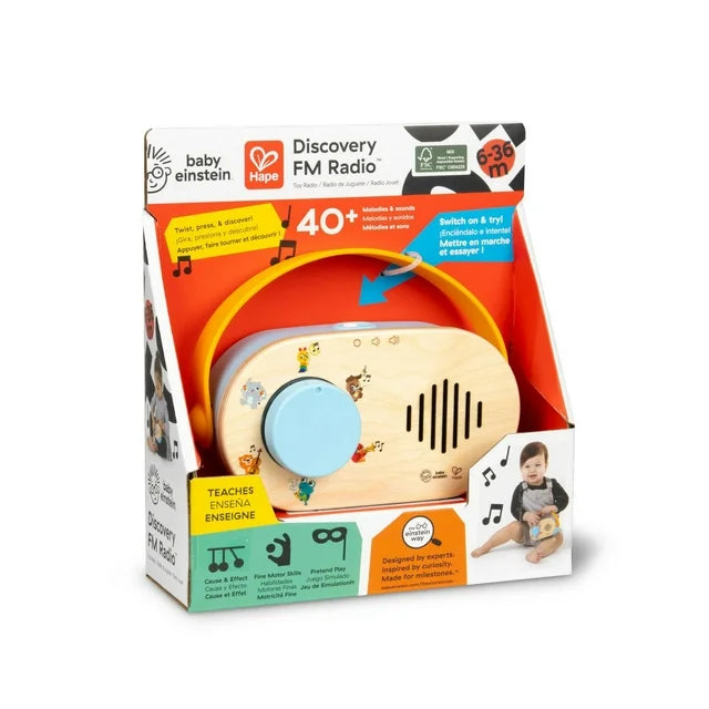 Baby Einstein + Hape Discovery Radio – Musical Learning Toy for Babies & Toddlers