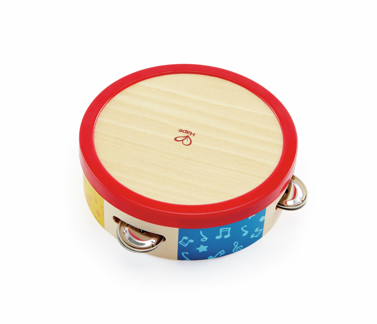 Tap-Along Tambourine – Wooden Musical Toy for Kids