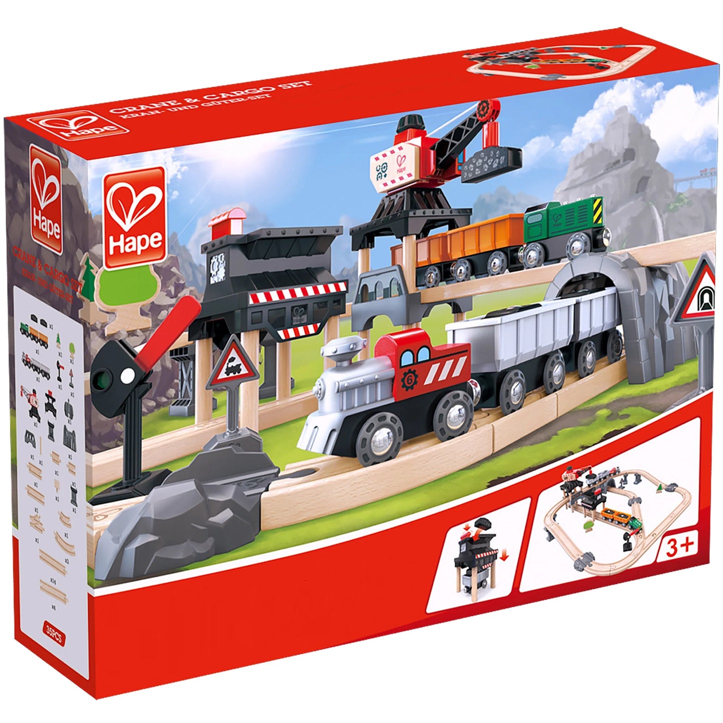 Hape Mining Loader Set – Toy Train Playset
