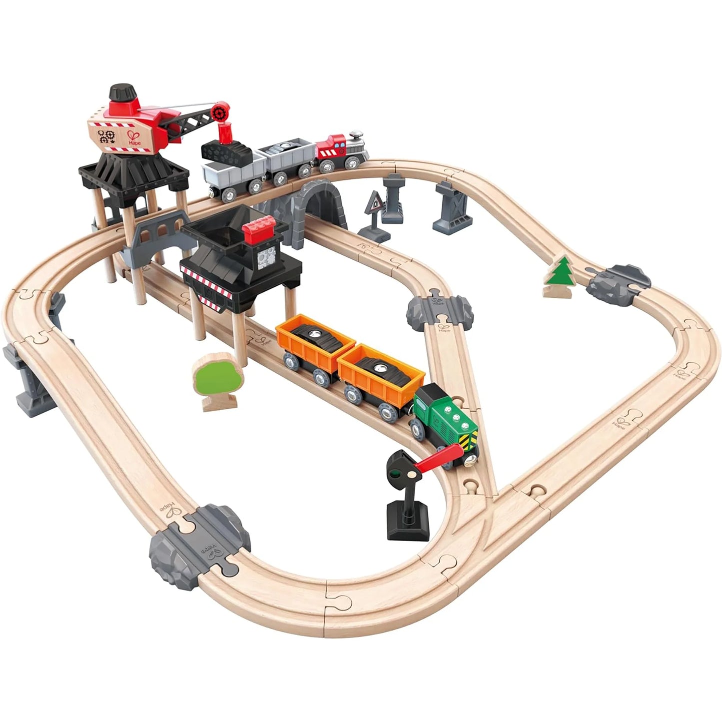 Hape Mining Loader Set – Toy Train Playset