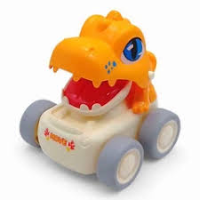 Press to drive Dinosaur car