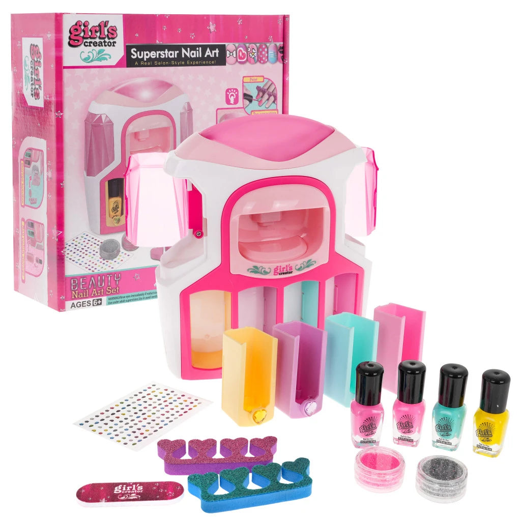 Girls Creator Superstar Nail Art Set – Kids Beauty Nail Art Studio