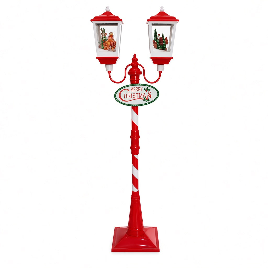 Merry Christmas Double Street Lamp