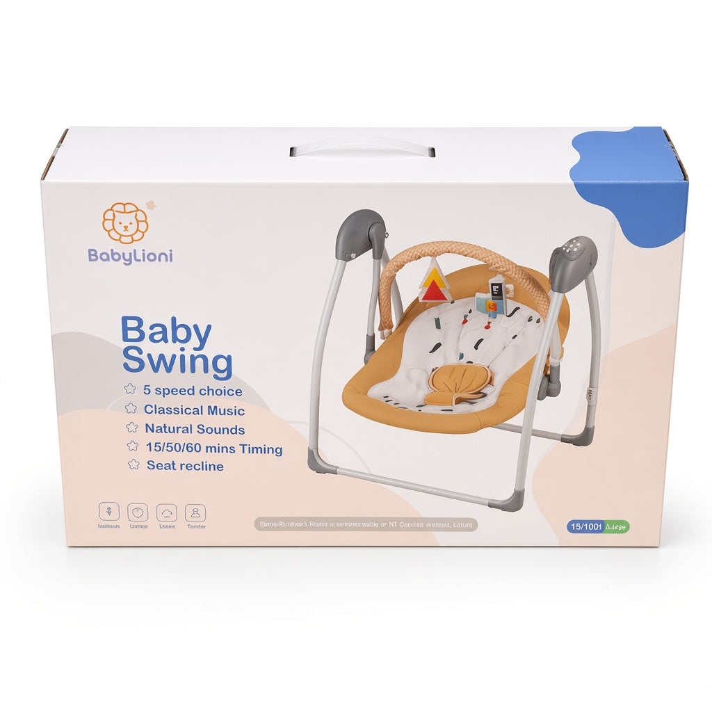 Baby Swing with Music, Natural Sounds & Timer Settings