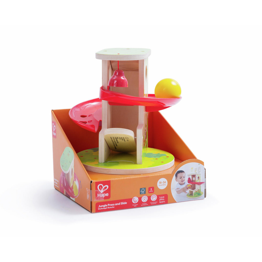 Hape Jungle Press & Slide Toy