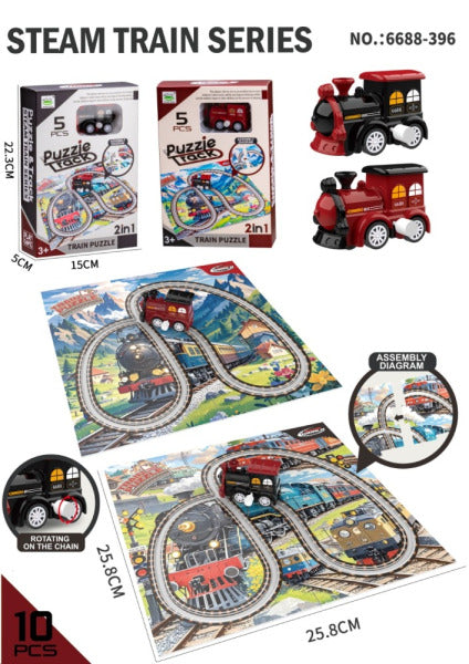 Puzzle &Track Steam Train Series