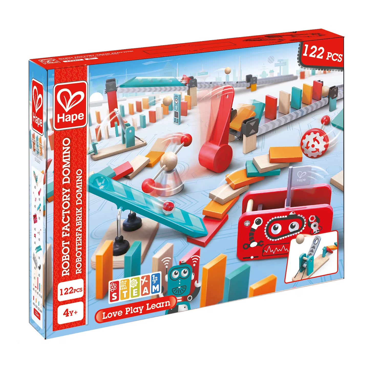Hape Robot Factory Domino Set