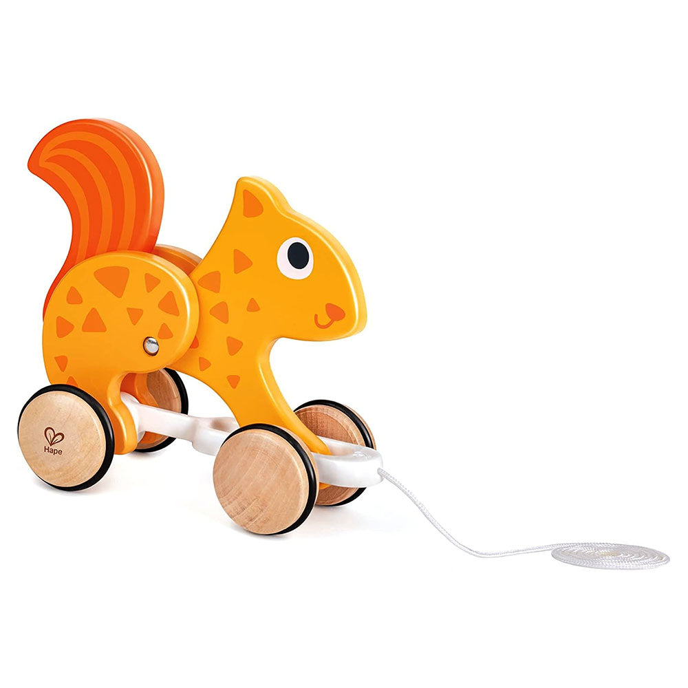 Squirrel Pull-Along – Wooden Toy for Toddlers