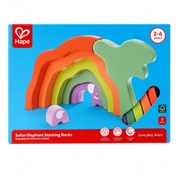 Safari Elephant Stacking Blocks