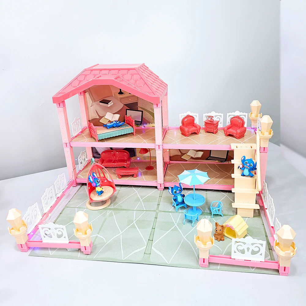Happy Villa Stitch DIY House Playset