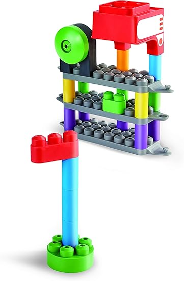 Hape PolyM Rainbow Counting Train Building Set – Learn, Build & Play