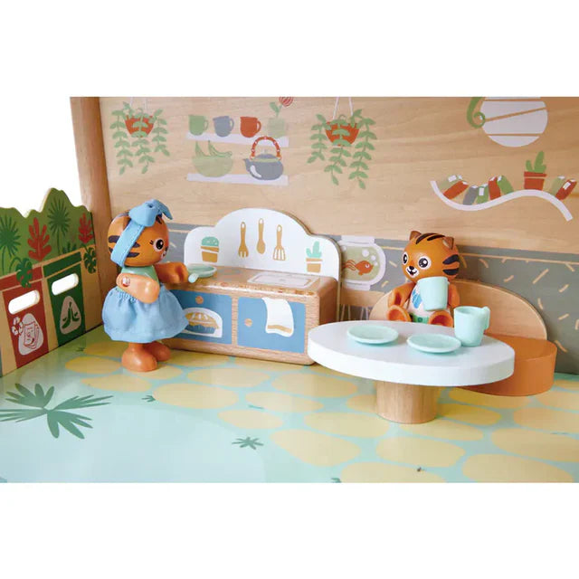 Tigers’ Jungle House  (Two-Story Wooden Jungle Playset)