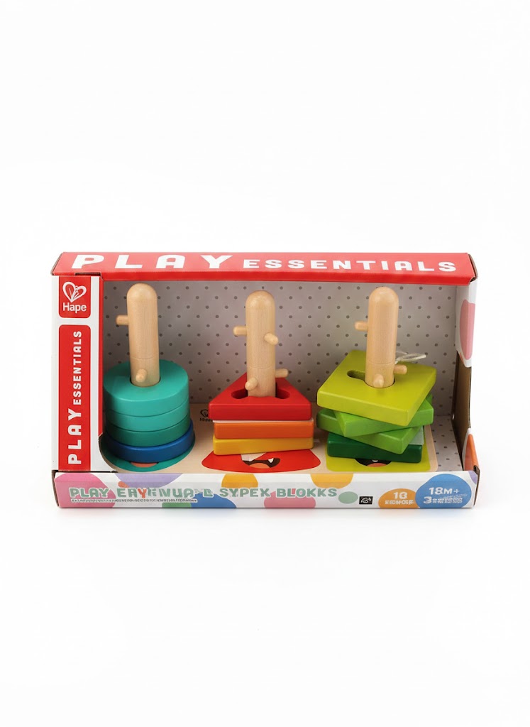 Hape Monster Twist & Stack Blocks Toy Set