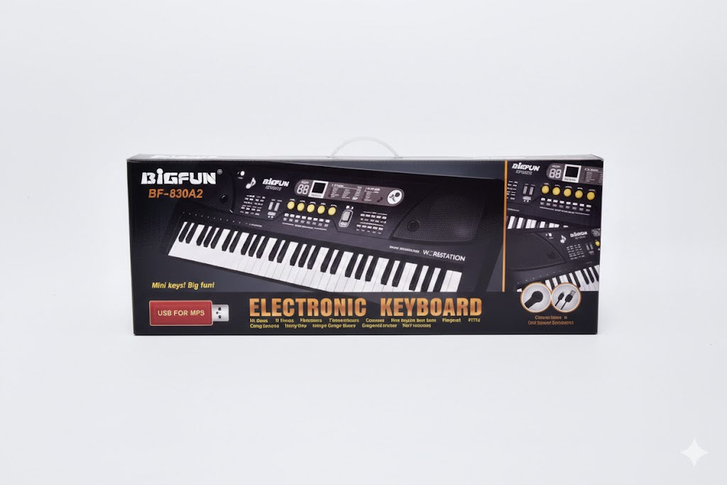 BIGFUN 61-Key Electronic Keyboard Piano for Kids