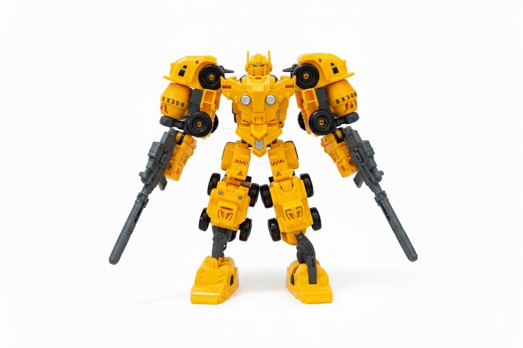 6-in-1 Engineering Transformable Robot Toy Set